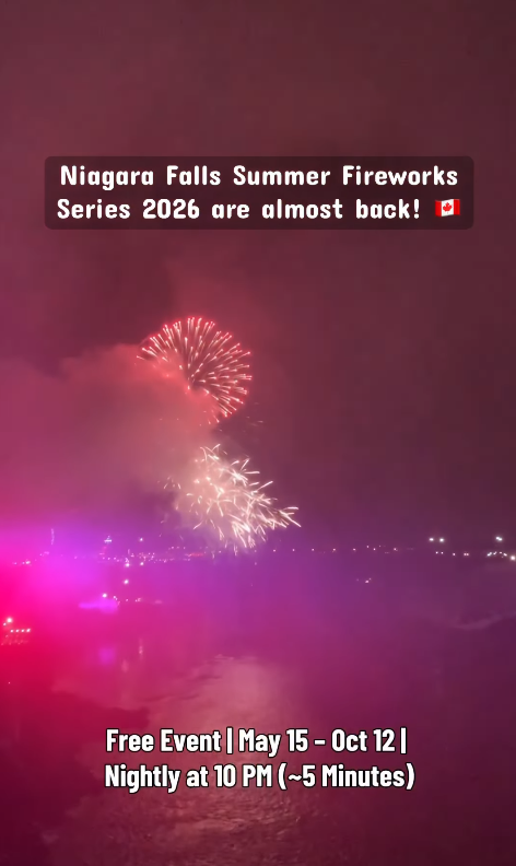 Niagara Falls Summer Fireworks Series 2026 are almost back!🇨🇦